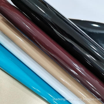Plain Mirror PU Leather With TC Backing